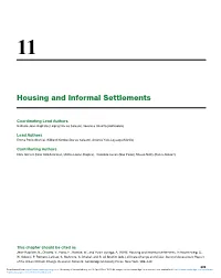 Housing and Informal Settlements