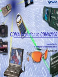 ITU-T Rio 06.09.01 Easy Migration from Cdmaone to 3G Cdma2000 RF Compatibility