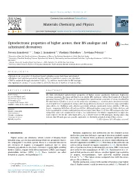 Optoelectronic Properties of Higher Acenes, Their BN Analogue and Substituted Derivatives