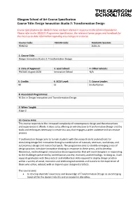 Transformation Design
