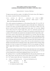 Clitic Doubling of Indirect Objects in Spanish Considering Referential Properties of the Indirect and the Direct Object
