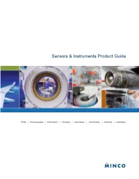 Sensors & Instruments Product Guide