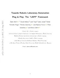 Towards Robotic Laboratory Automation Plug & Play: The" LAPP