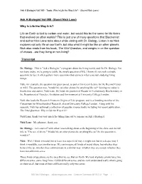 Ask a Biologist Vol 089 - Topic: Why Is Life the Way It Is? - (Guest Nick Lane)