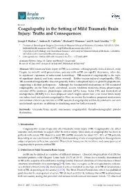 Coagulopathy in the Setting of Mild Traumatic Brain Injury: Truths and Consequences
