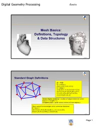 Digital Geometry Processing Mesh Basics