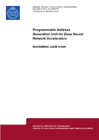 Programmable Address Generation Unit for Deep Neural Network Accelerators