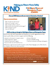 Child Migrant Return & Reintegration Project