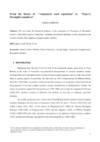 “Congeneric Surd Equations” to “Segre's Bicomplex Numbers”