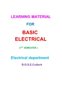 Basic Electrical Engineering
