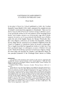 Conversion in James Shirley's St Patrick for Ireland