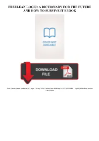 Lean Logic: a Dictionary for the Future and How to Survive It Free