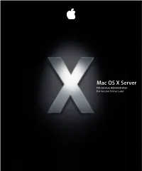 Mac OS X Server File Services Administration for Version 10.4 Or Later