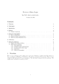 Review of Basic Logic