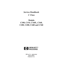 Service Handbook C Class Models C100, C110, C160L, C160, C180