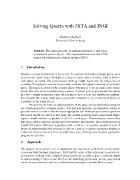 Solving Quarto with JXTA and JNGI