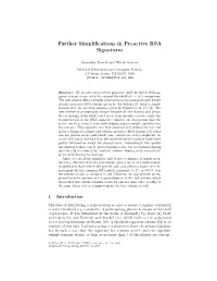 Further Simplifications in Proactive RSA Signatures