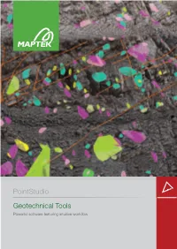Geotechnical Tools Pointstudio