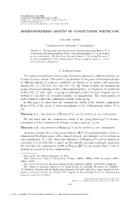 Homeomorphism Groups of Commutator Width One