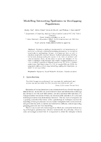 Modelling Interacting Epidemics in Overlapping Populations