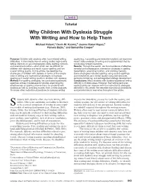 Why Children with Dyslexia Struggle with Writing and How to Help Them