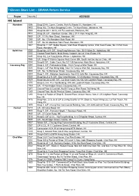 7-Eleven Store List – GRANA Return Service HK Island