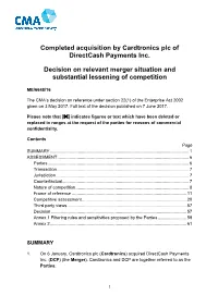 Cardtronics/Directcash Payments Full Text Decision