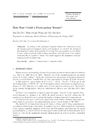 How Fast Could a Proto-Pulsar Rotate?