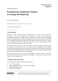 Percutaneous Suspension Sutures to Change the Nasal Tip