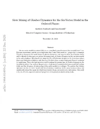 Slow Mixing of Glauber Dynamics for the Six-Vertex Model in the Ordered Phases