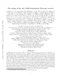 The Design of the Ali CMB Polarization Telescope Receiver