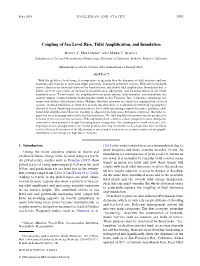 Coupling of Sea Level Rise, Tidal Amplification, and Inundation