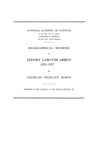 Henry Larcom Abbot 1831-1927