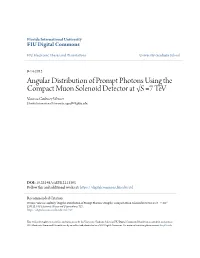 Angular Distribution of Prompt Photons Using the Compact Muon
