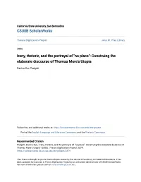 Construing the Elaborate Discourse of Thomas More's Utopia