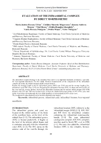 Evaluation of the Infraorbital Complex by Direct Morphometry