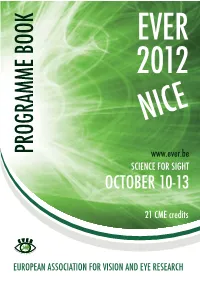 Programme Book Programme Science for Sight October 10-13