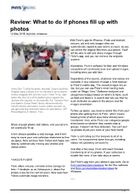 What to Do If Phones Fill up with Photos 13 May 2015, Byanick Jesdanun