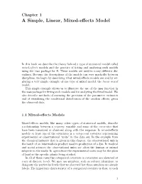 A Simple, Linear, Mixed-Effects Model