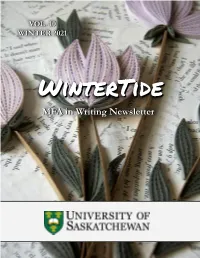MFA in Writing Newsletter