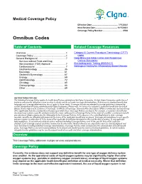 Omnibus Codes