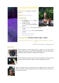 Using Your Rotating Column Copper Alembic Essential Oil Distiller
