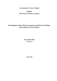 Development of BAPS for up Major River Basins Sone Basin Plan
