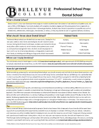Dental School What Is Dental School?