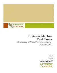 Envision Alachua Task Force Meeting #1