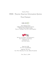 Enzyme Reaction Information System Franz Fenninger