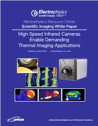 High Speed Infrared Cameras Enable Demanding Thermal Imaging Applications
