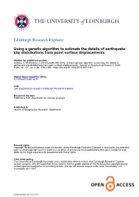 Using a Genetic Algorithm to Estimate the Details of Earthquake Slip Distributions from Point Surface Displacements