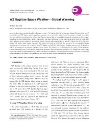 WZ Sagittae Space Weather—Global Warming