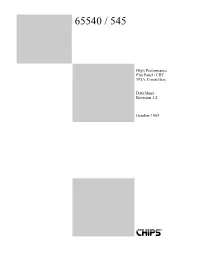 65540/545 Data Sheet